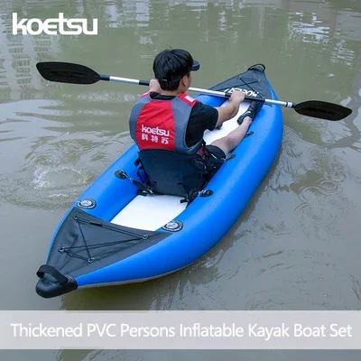 Fishing Boat Trailer - Koetsu 1-2 Personen aufblasbare PVC-Kajak Angeln