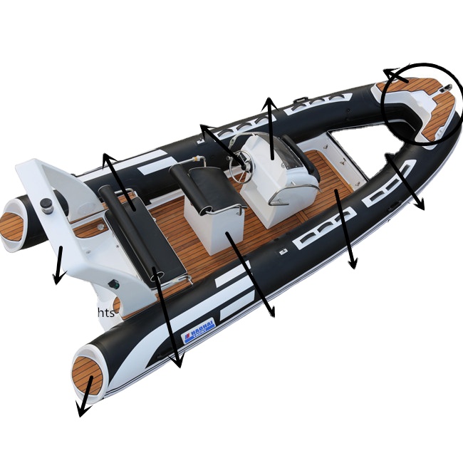 16 Fuß 4,80 m Hypalon-Material – Fishing Boat Fiberglass Bewertung und Preis